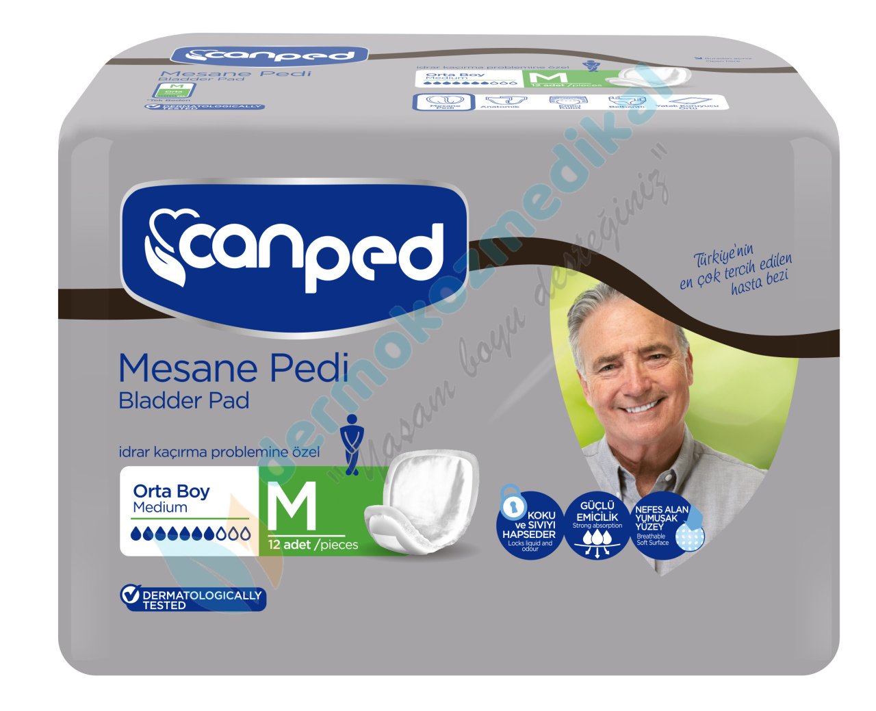 Canped Erkek Mesane Pedi 12x8 = 96 adet