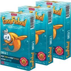 EasyVit Easy Fish Oil Omega 3 Balık Yağı 30 Jel Tablet x 3 Adet