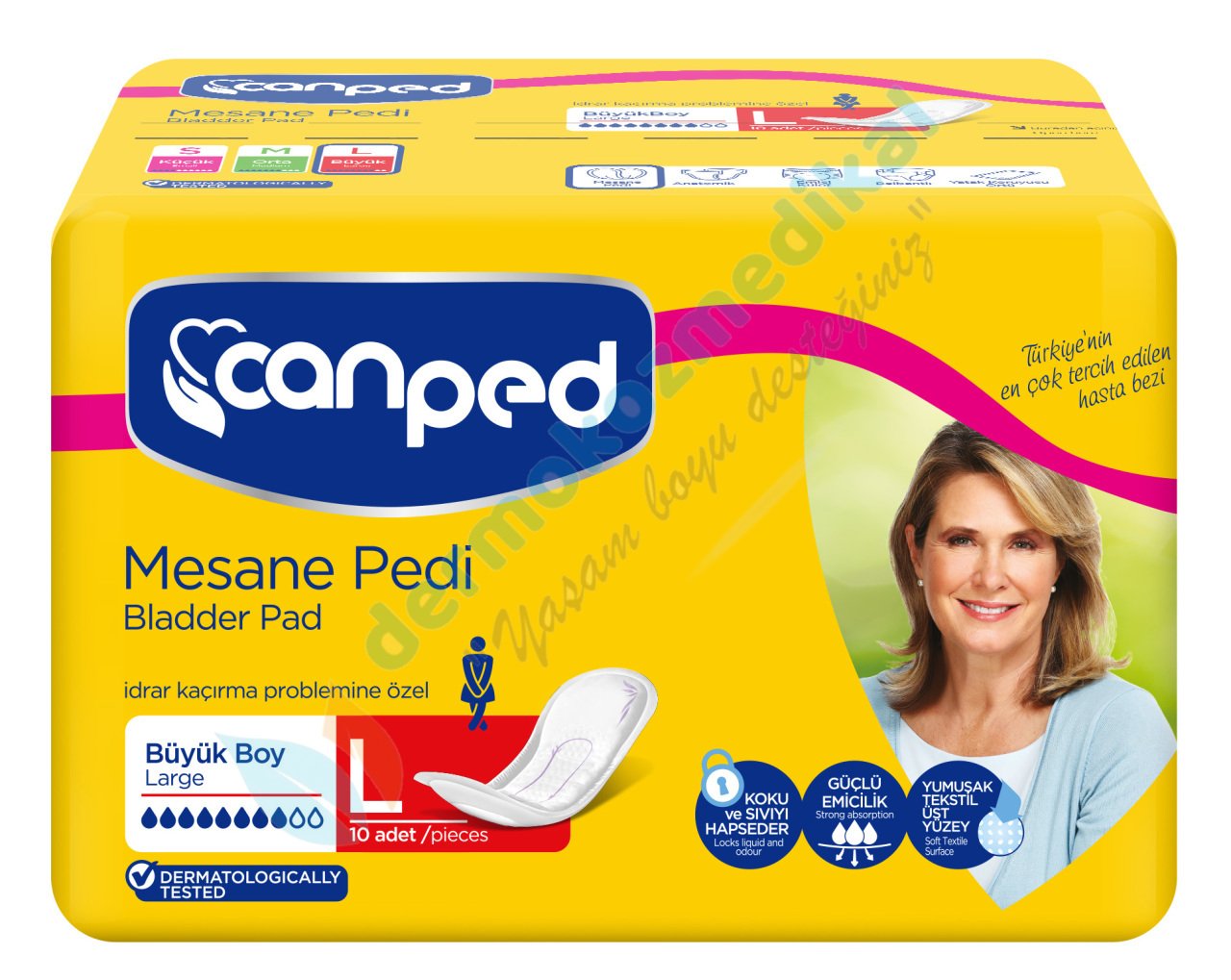 Canped Mesane Pedi Large (Büyük) 10x12=120adet