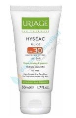 Uriage Hyseac Fluide Spf30 Krem (Oil Free) 50ml ( Akne eğilimli karma ve yağlı cilt lere özel güneş koruyucu )