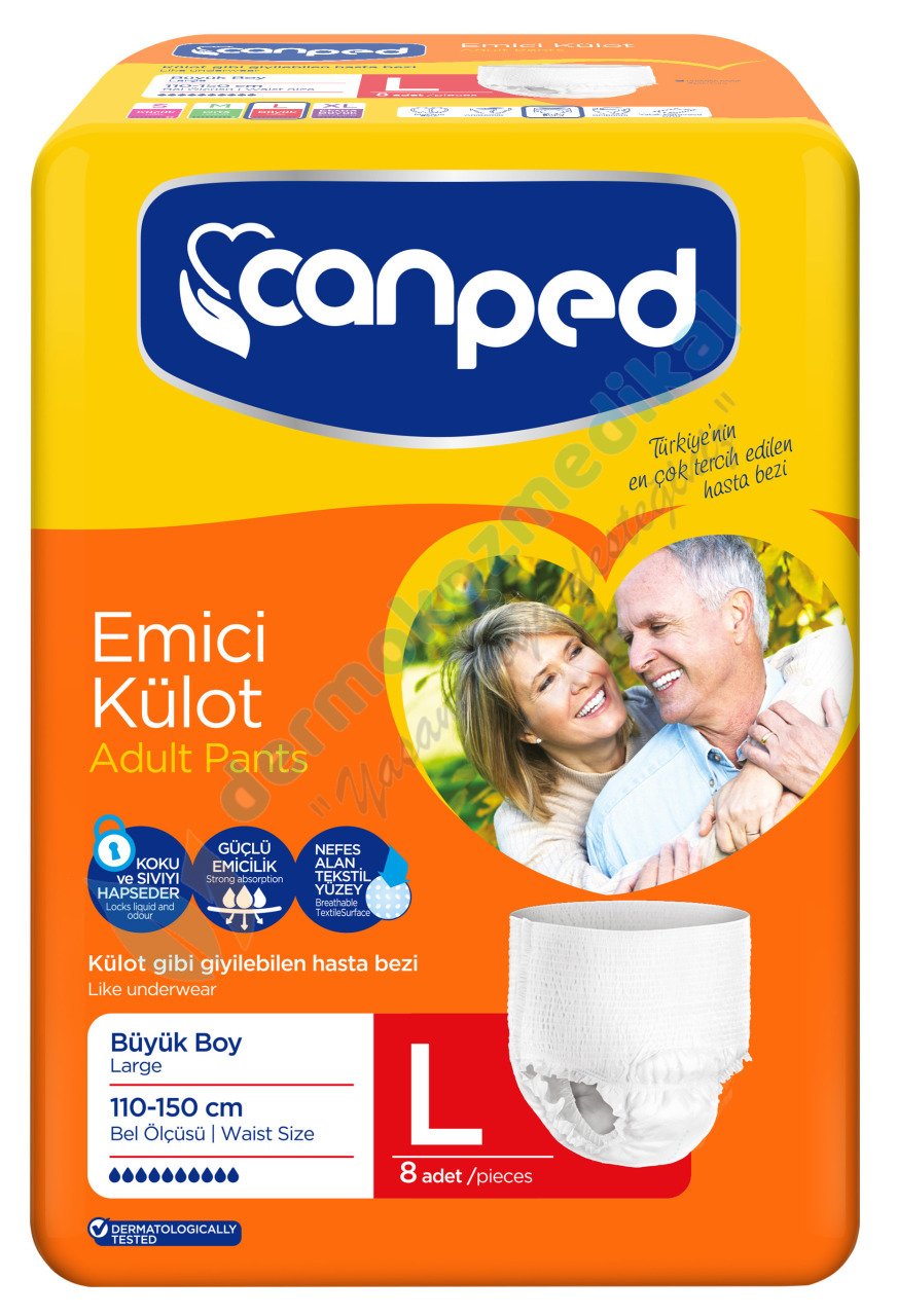 Canped Emici Külot Büyük (Large) 8x8 = 64