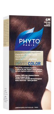 Phyto Color Bitkisel Saç Boyası 4m - Açık Kahve Kestane