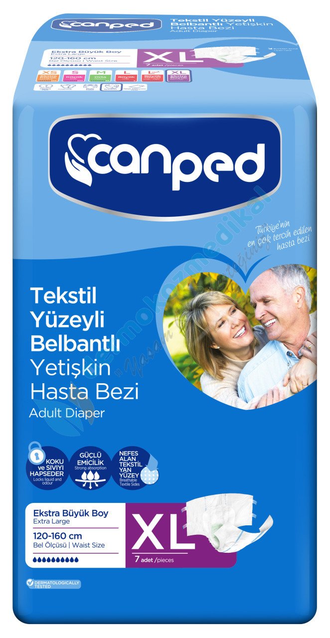 Canped Belbantlı Hasta Bezi XL (Ekstra Büyük) 7x6=42 adet