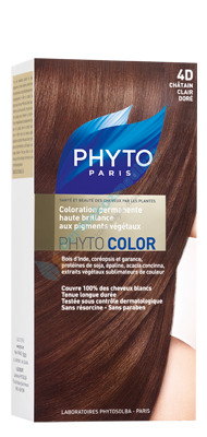 Phyto Color Bitkisel Saç Boyası 4d - Dore Açık Kestane