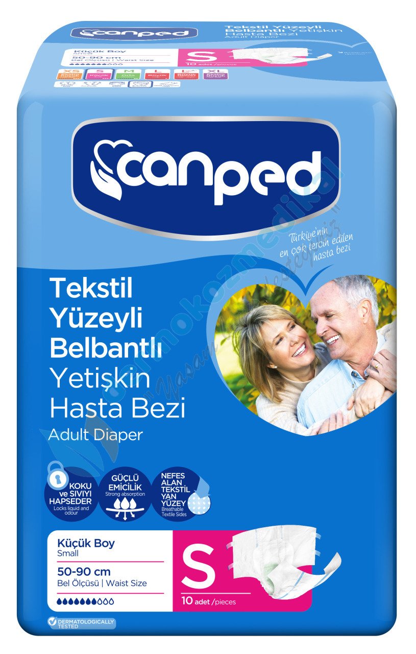 Canped Belbantlı Hasta Bezi Küçük (Small) 10x6=60 adet