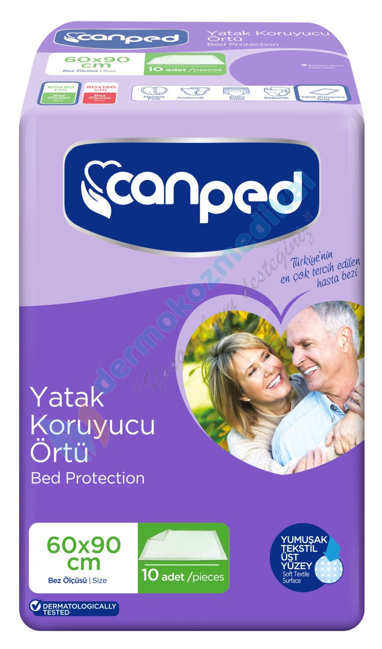 Canped 60*90 cm Yatak Koruyucu Örtü 10x8 = 80 adet