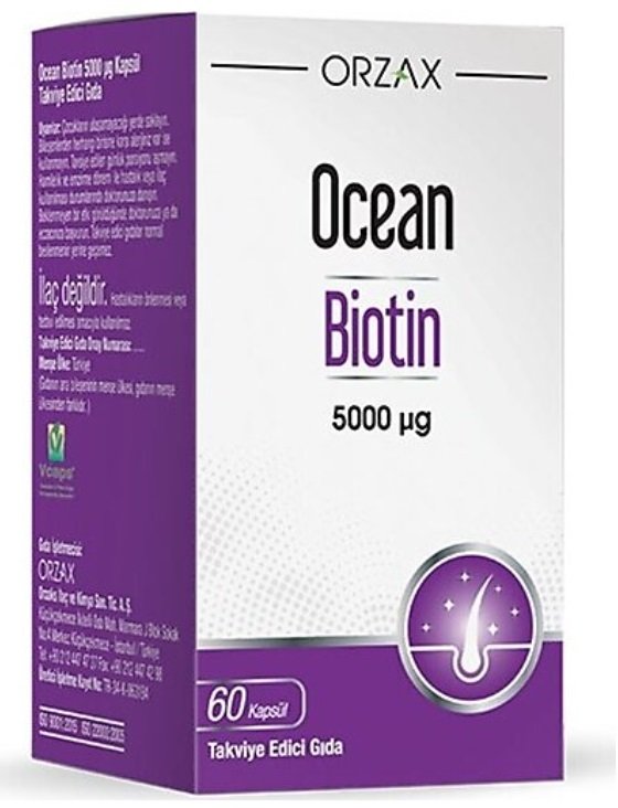 Ocean Biotin 5000Ug 60 Kapsül