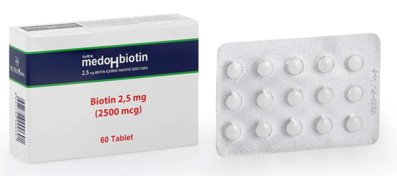 Dermoskin Medohbiotin Biotin 2,5 mg 60 Tablet
