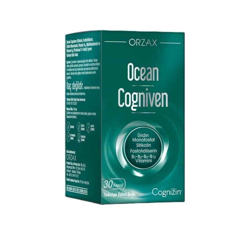 Orzax Ocean Cogniven İçeren Takviye Edici Gıda 30 Kapsül