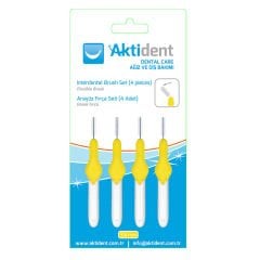 Aktident Arayüz Fırça Seti 4 Adet Sarı 3,5 mm