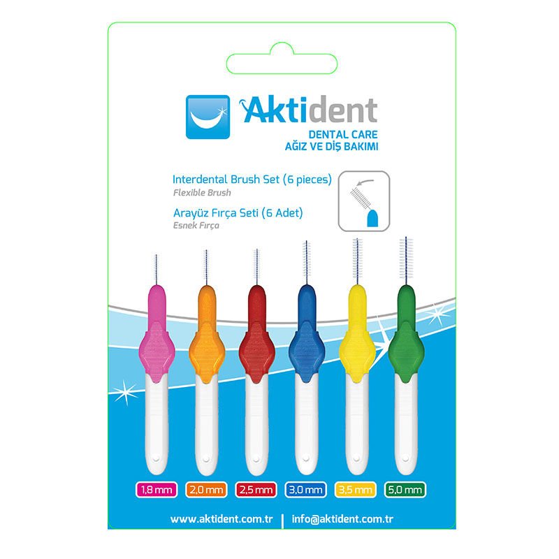 Aktident Arayüz Fırça Seti  Karışık 6 Adet