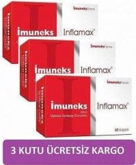İmuneks Inflamax Optimize Zerdeçöp 60 Kapsül 3 Lü Set