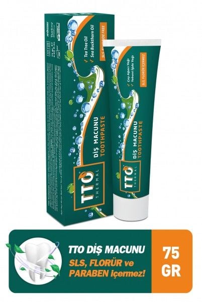 TTO Diş Macunu 75 ml Florürsüz