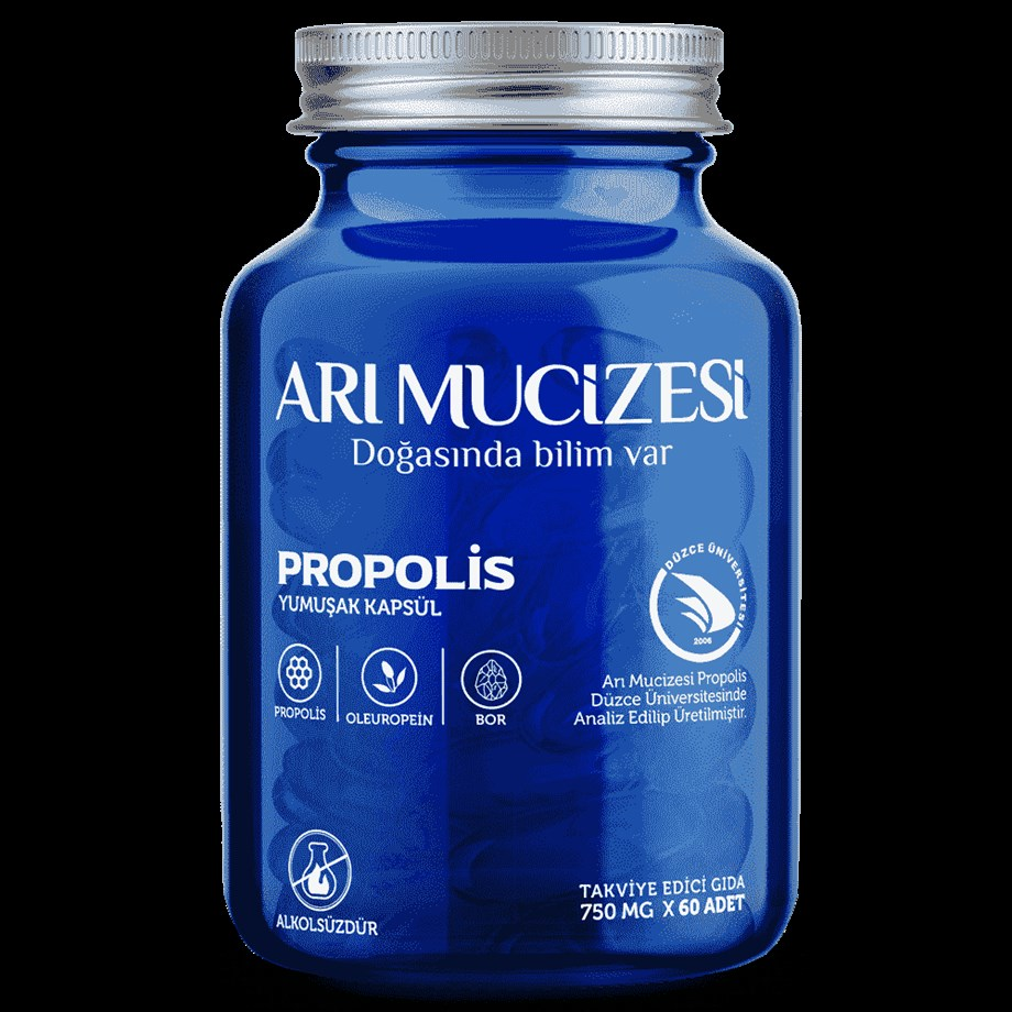 Arı Mucizesi Propolis Softgel 60 Yumuşak Kapsül 750mg