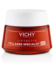 Vichy Liftactiv Collagen Specialist Night Yaşlanma Karşıtı Gece Bakım Kremi 50 ml