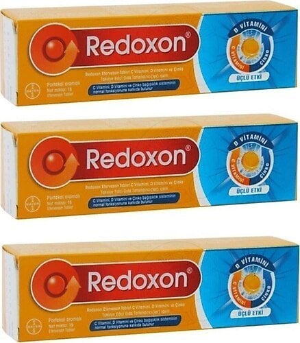 Redoxon Efervesan Tablet C Vitamini D Vitamini Çinko 15'li 3'lü Set