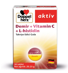 Doppel Herz Aktiv Demir + Vitamin C + L-Histidin 30 Tablet