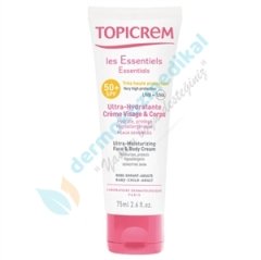 Topicrem Ultra- Moisturizing Face and Body Cream SPF50+ 75ml