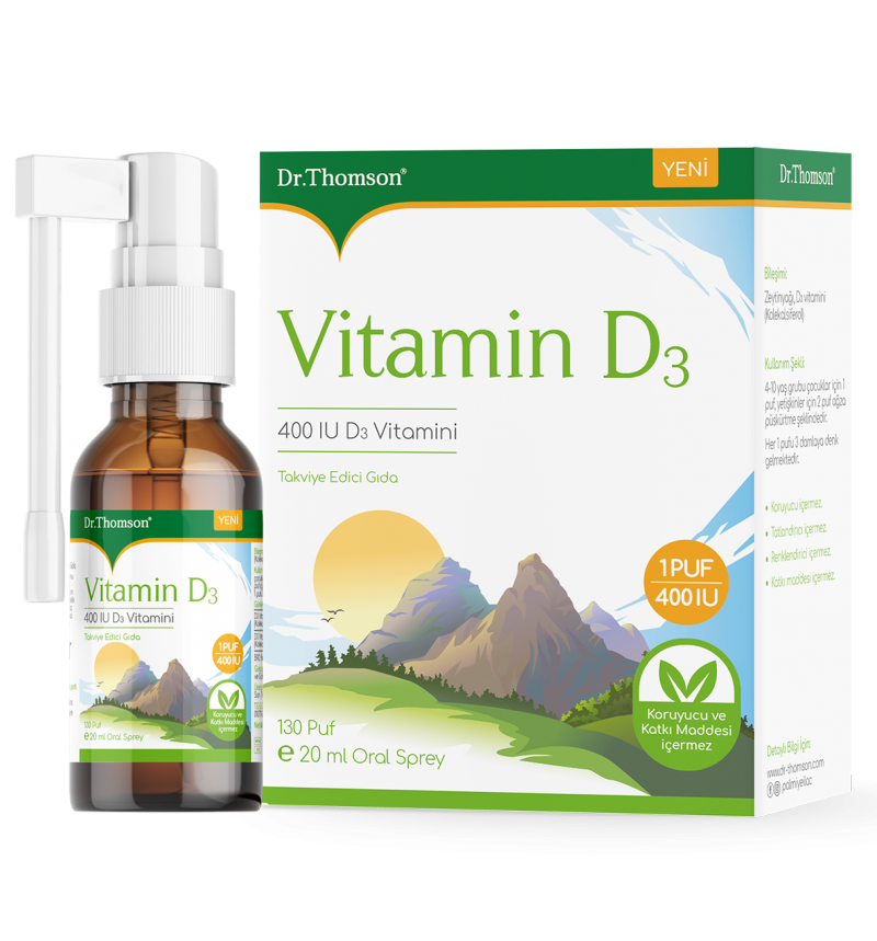 Dr. Thomson Vitamin D3 400 IU Sprey 20 ml