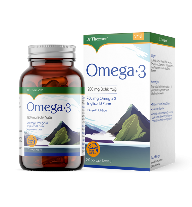 Dr. Thomson Omega-3 1200 mg Balık Yağı 50 Kapsül