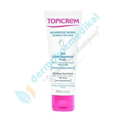 Topicrem Sos Creme Reparatrice Pieds 75 ml