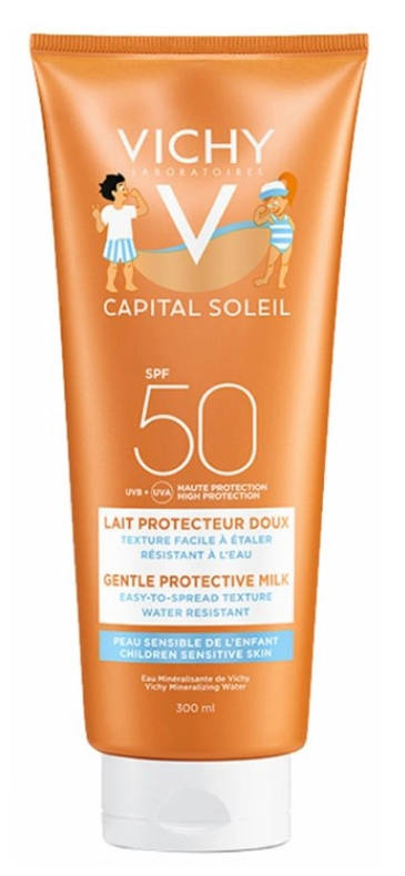 Vichy Capital Soleil SPF 50+ Çocuklar İçin Yüz ve Vücut Güneş Sütü 300 ml
