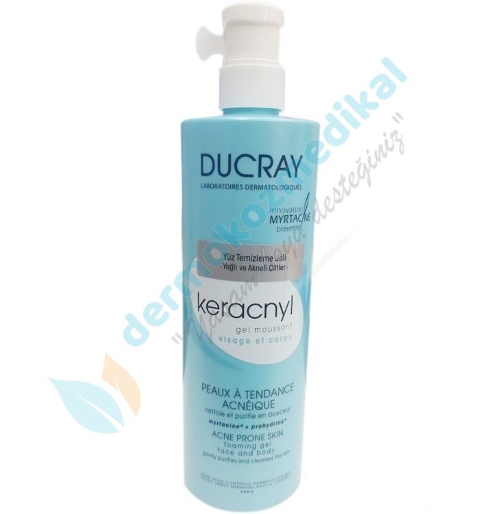 Ducray Keracnyl Gel 400 ml ( Yağlı ve Akneli Ciltler için temizleme jeli )