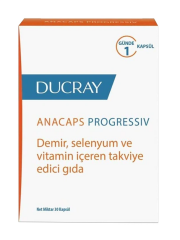 Ducray Anacaps Progressiv Saç Koruyucu Takviye Edici Gıda 30 Kapsül