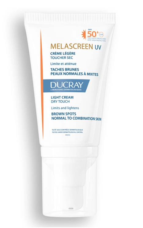 Ducray Melascreen Creme Legere Spf 50+ 40 ml (Yaşlanma ve Kırışıklık karşıtı güneş kremi yağlı ve karma ciltler 25-65 yas arası )