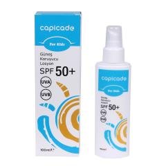 Capicade Çocuklar için Spf 50+ 100 ml Güneş Koruyucu Losyon