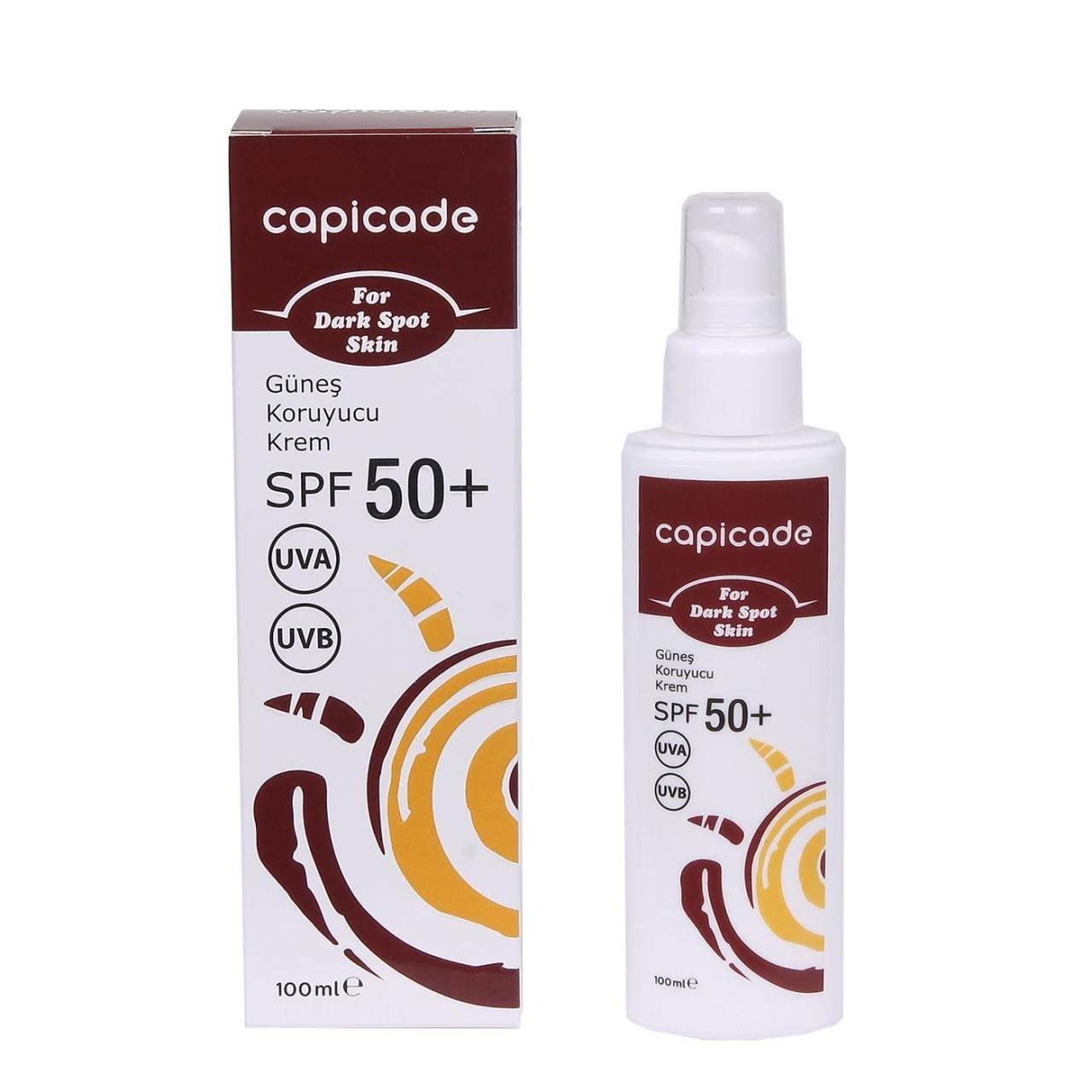 Capicade Lekeli Ciltler Spf 50+ 100 ml Güneş Koruyucu Krem