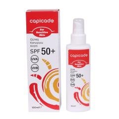Capicade Kızarık ve Hassas Cilt Spf 50+ 100 ml Güneş Koruyucu Krem