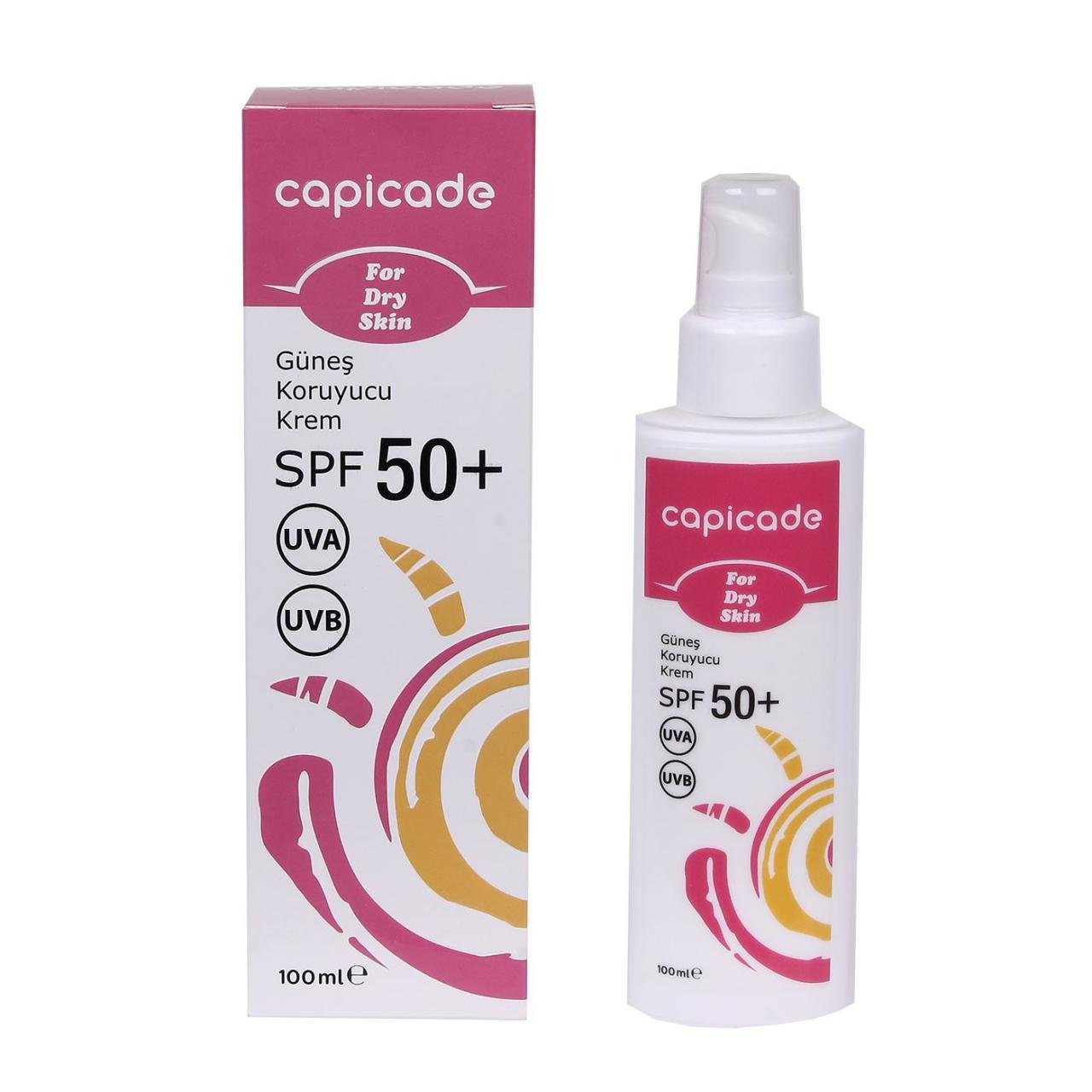 Capicade SPF 50+ Güneş Koruyucu Krem Atopik & Kuru Ciltler 100ml