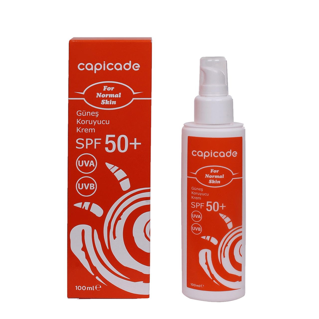 Capicade SPF 50+ Güneş Koruyucu Krem Normal & Karma Ciltler 100ml