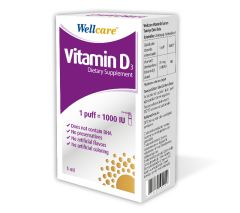 Wellcare Vitamin D3-1000 IU 5ml Sprey