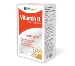 Wellcare Vitamin D3-600 IU 5ml Sprey