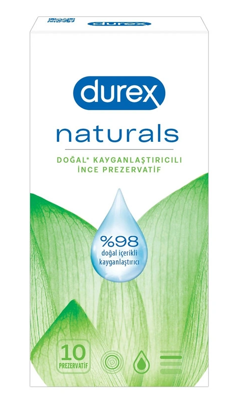 Durex Naturals 10 Adet Prezervatif