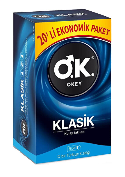 Okey Klasik Prezervatif 20li
