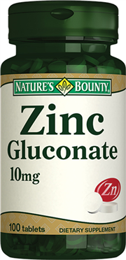 Nature's Bounty Zinc Gluconate 10 mg 100 Kapsül