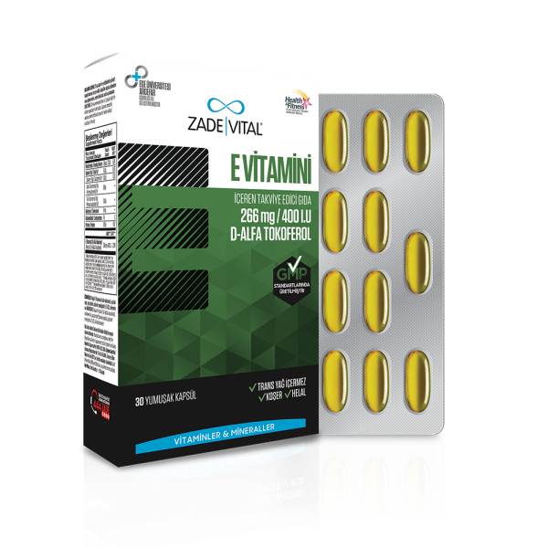 Zade Vital E Vitamini 30 Kapsül