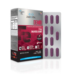 Zade Vital Demir Blister 30 Kapsül