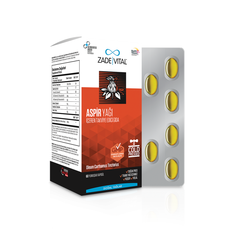 Zade Vital Aspir Yağı 600 mg 60 Kapsül
