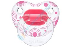 Wee Baby Şeffaf Desenli Damaklı Emzik 0-6 Ay
