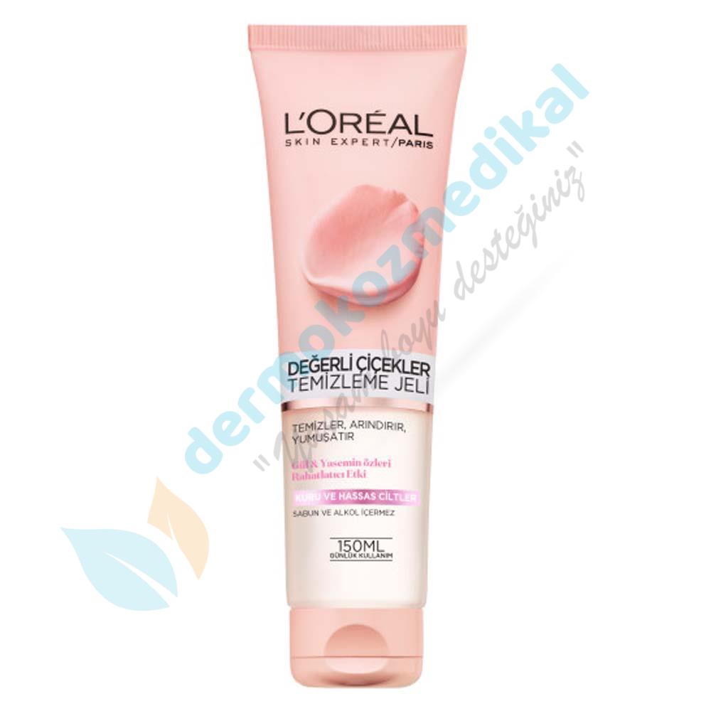 Loreal Paris Değerli Çiçekler Kuru ve Hassas Ciltler için Temizleme Jeli 150 ml