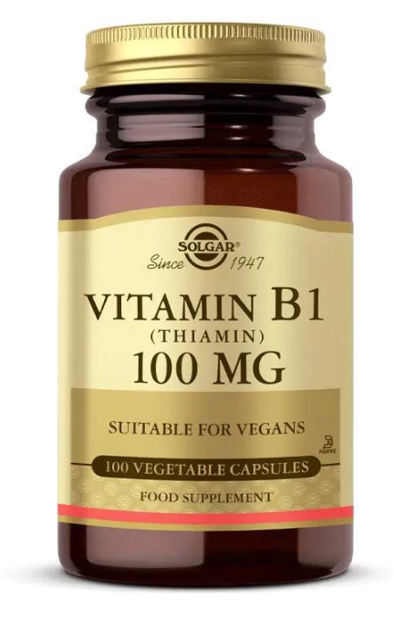 Solgar Vitamin B1 (Thiamin) 100 mg 100 Kapsül