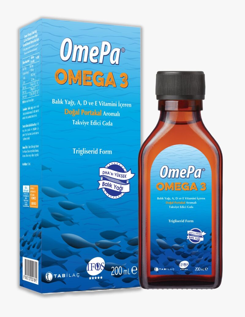 Omepa Balık Yağı Likit Portakal Aromalı 200ml