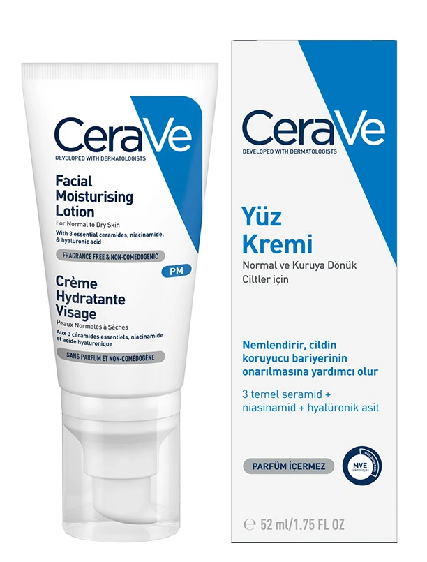 Cerave Nemlendirici Yüz Kremi 52 ml