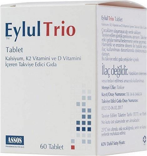 Assos İlaç Eylul Trio 60 Tablet (K2 trio)