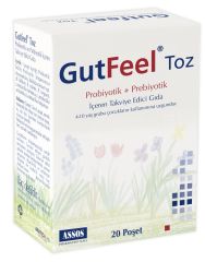 Assos İlaç Gut Feel Probiotik + Prebiotik Toz 20 Poşet