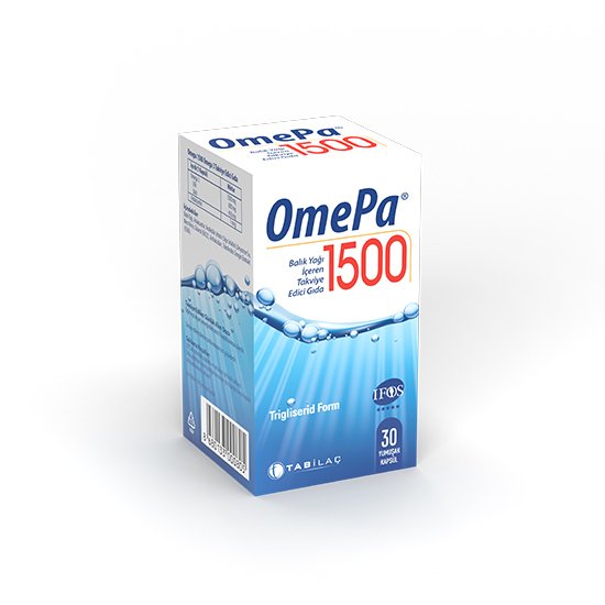 Omepa 1500 Balık Yağı İçeren Takviye Edici Gıda 30 Kapsül